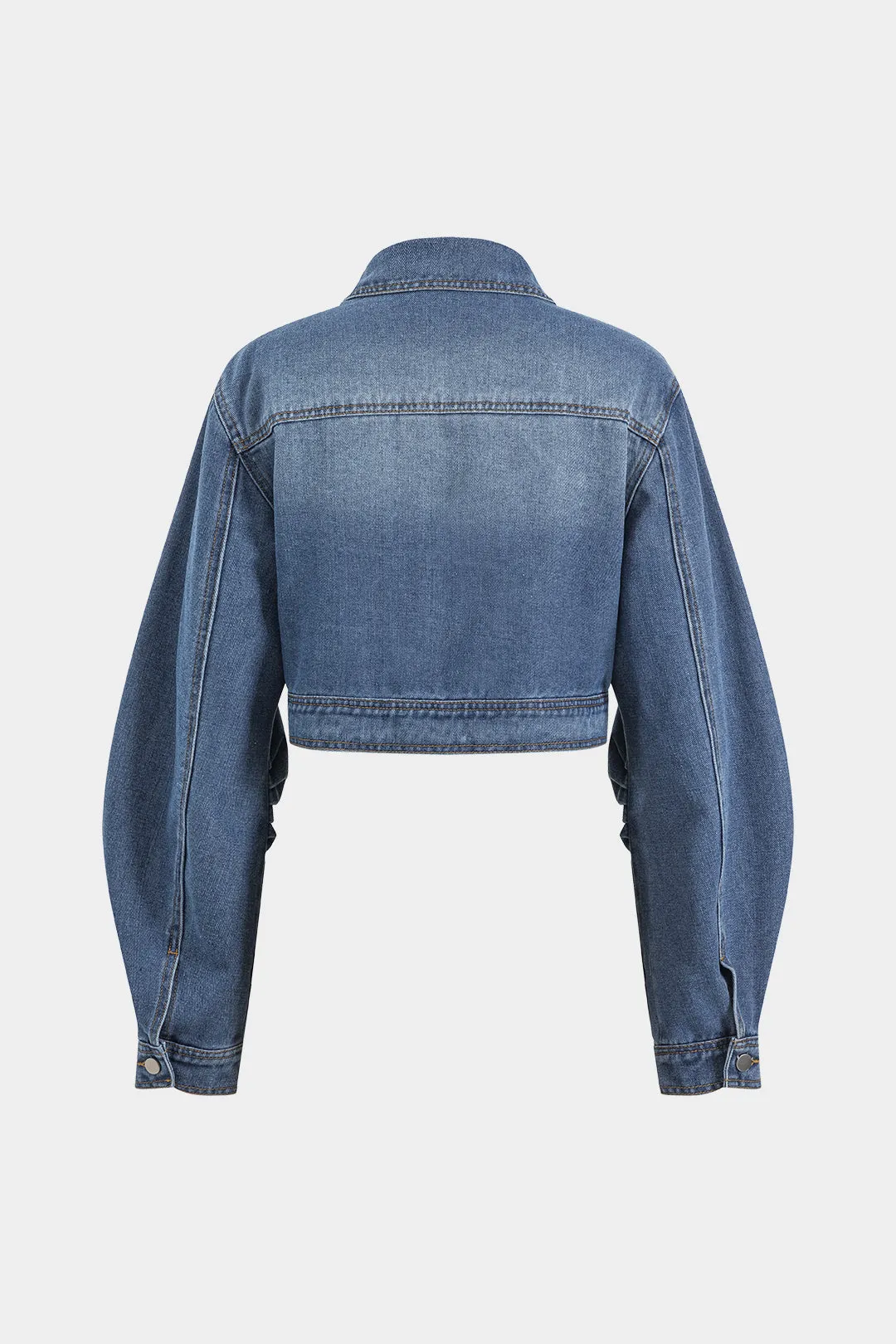 Denim Pocket Button Long Sleeve Outerwear sold by Micas product image thumbnail 2