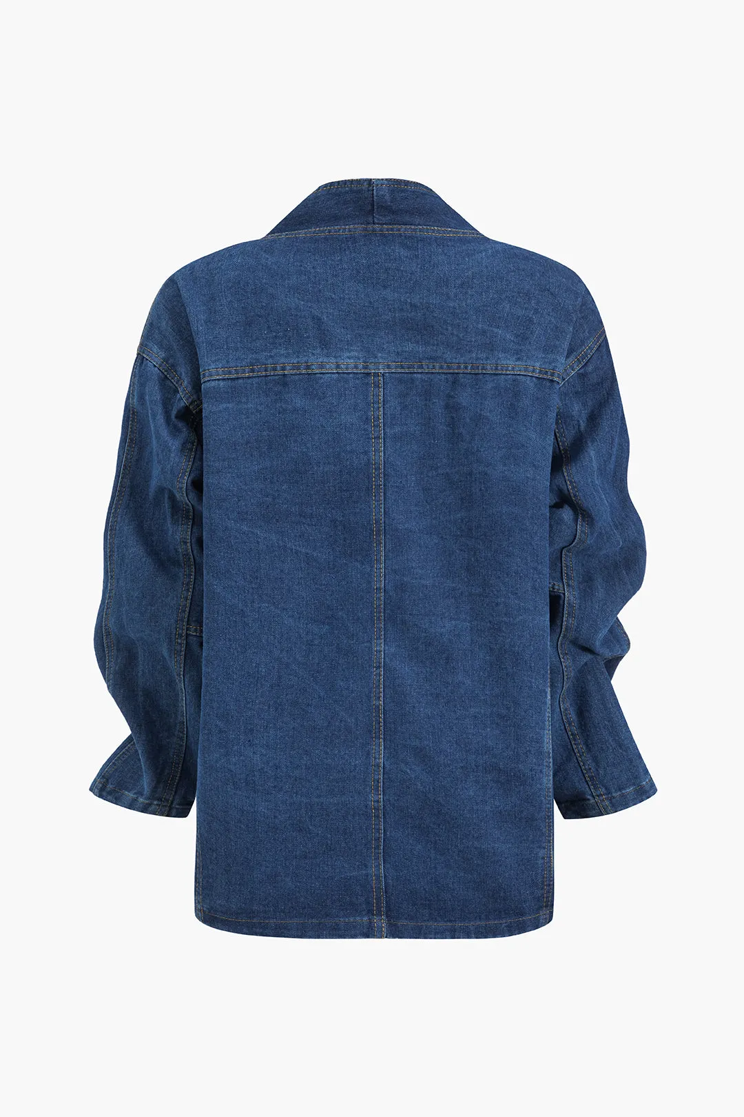 Denim Button Pocket Long Sleeve Outerwear sold by Micas product image thumbnail 2