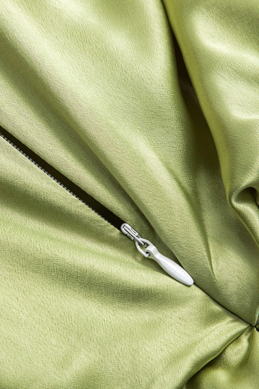 Satin Asymmetric Neck Ruched Mini Dress sold by Micas product image thumbnail 3