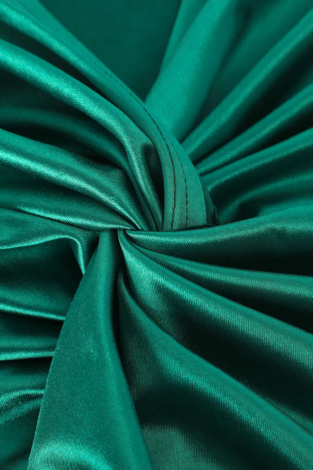 Plus størrelse satin twist knude høj talje nederdel sold by Micas product image thumbnail 3