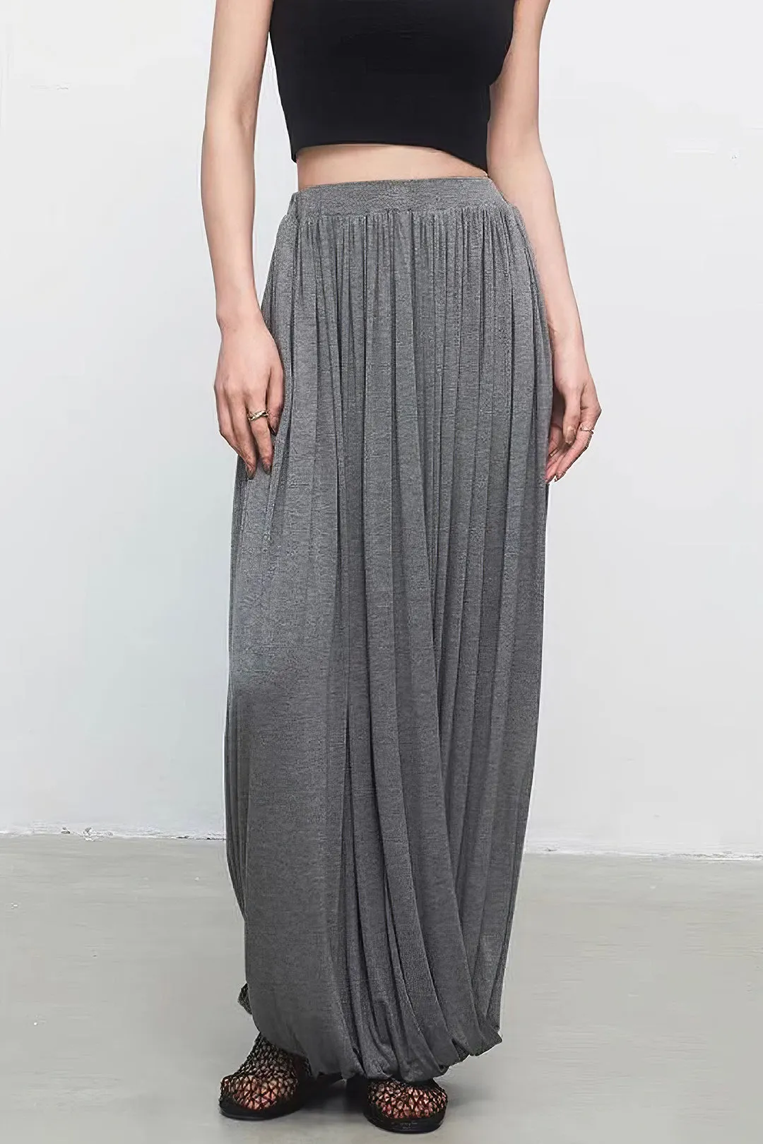 Ruched Solid Skirt sold by Micas product image thumbnail 2