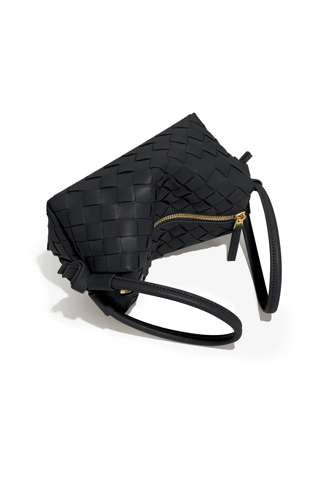 Faux Leather Metallica Zipper Tote Bag sold by Micas product image thumbnail 3