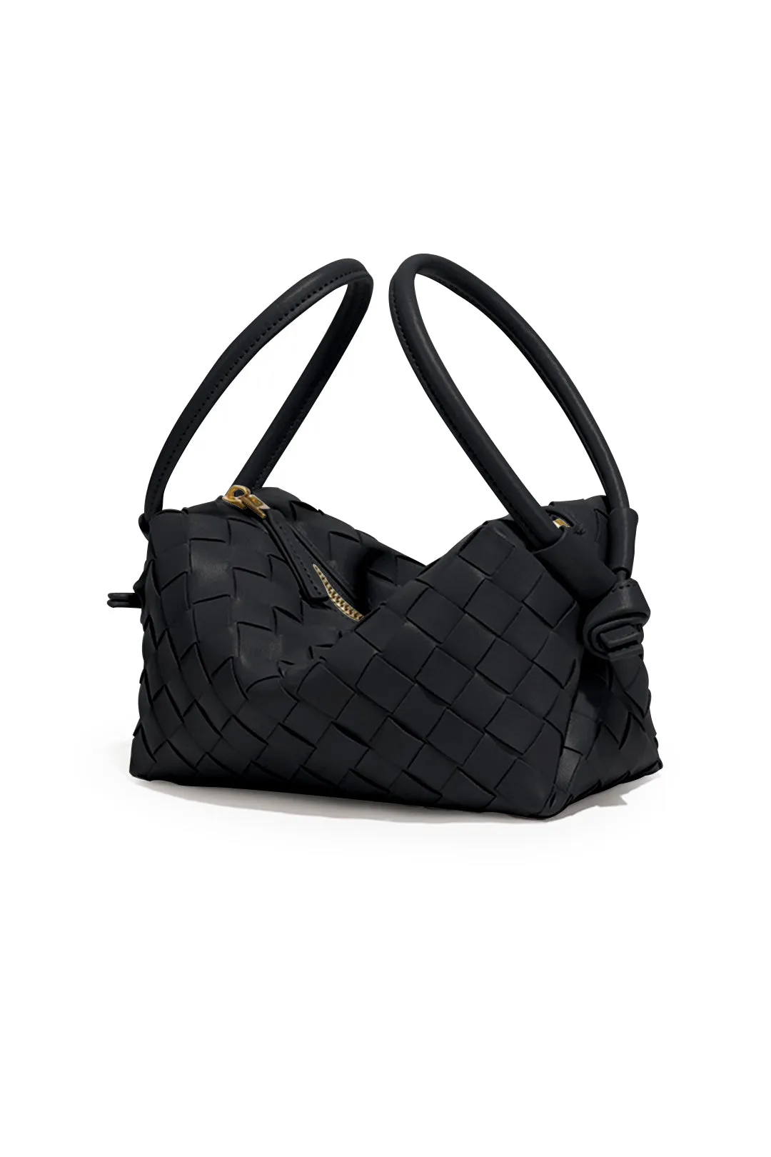 Faux Leather Metallica Zipper Tote Bag sold by Micas product image thumbnail 2