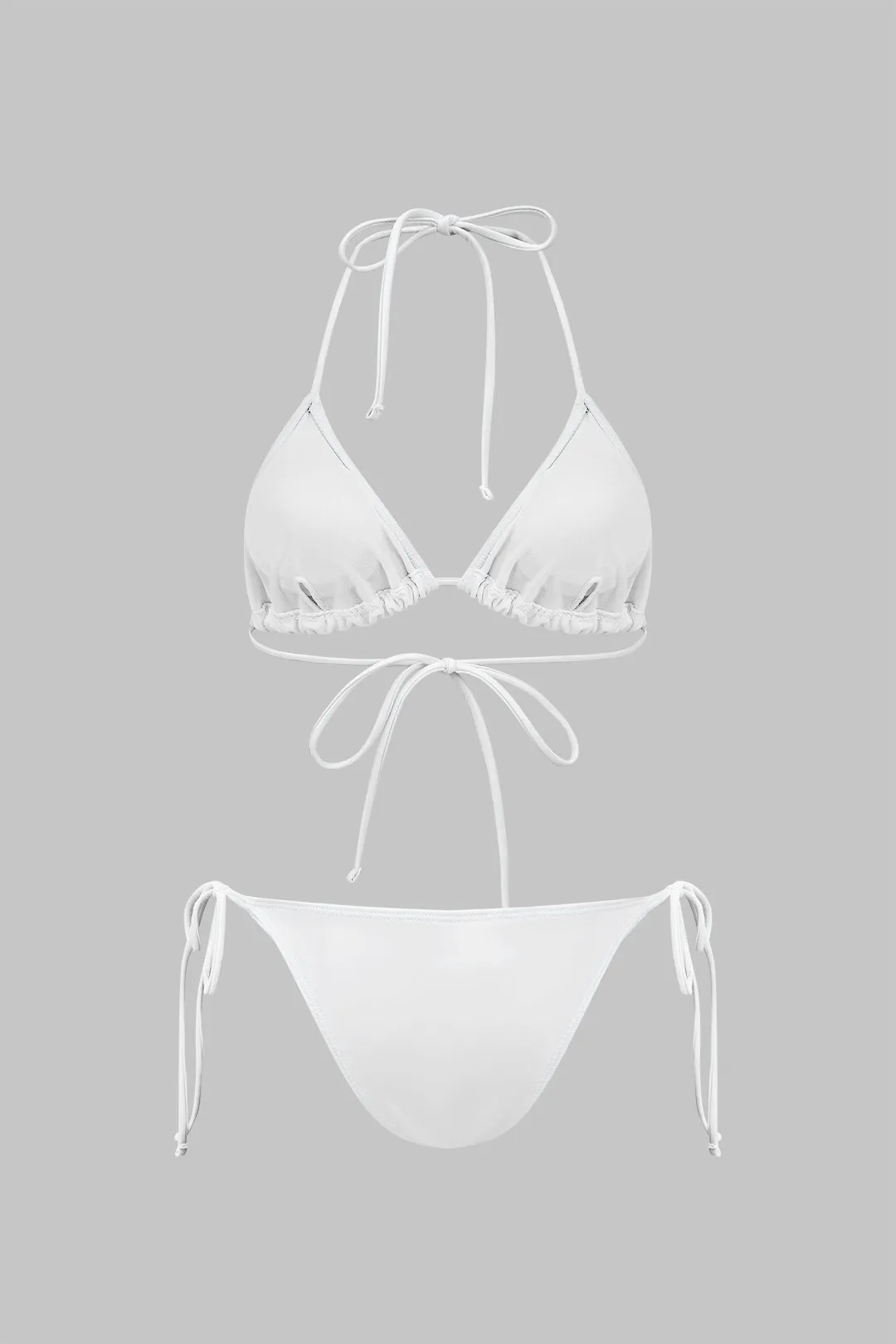 Tie-up bikini og langærmet kjole dækker 3-pcs sæt sold by Micas product image thumbnail 5