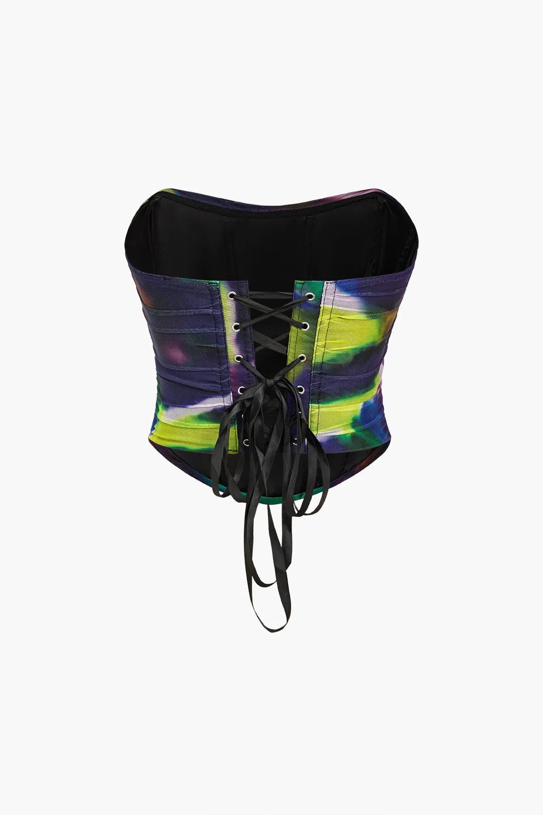 Ombre mesh slips tilbage Ruched Tube top sold by Micas product image thumbnail 2