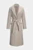 Faux Fur Tie-Up Button Long Sleeve Coat sold by Micas