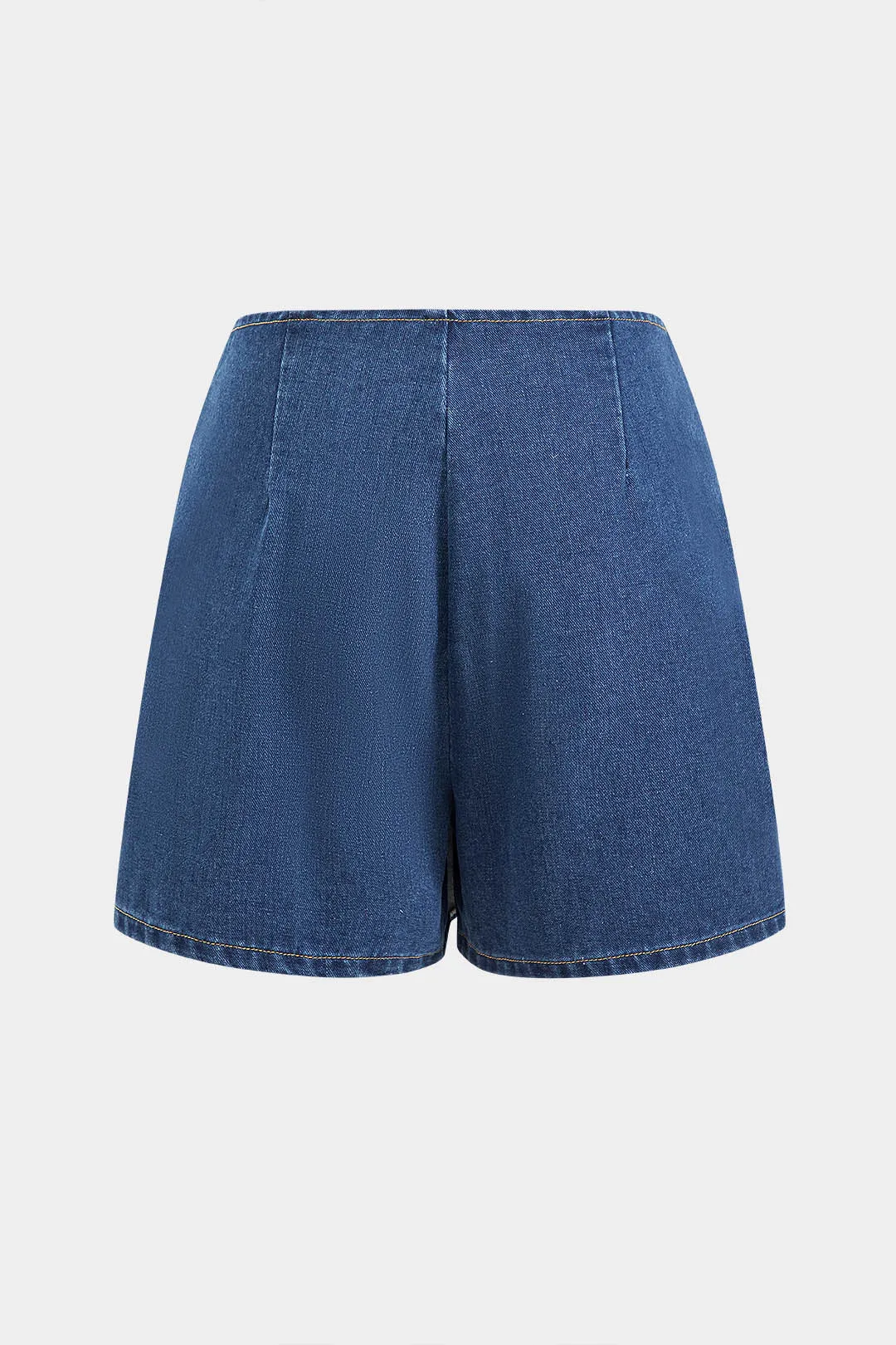 Denim Metallic Zipper Skirt sold by Micas product image thumbnail 2