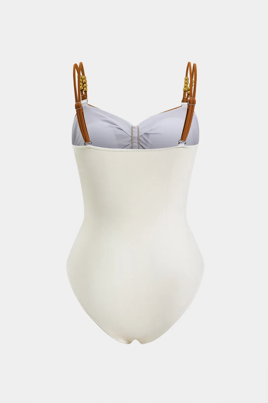 Mavekontrol udskåret slip badetøj og ruched spalte cover up sæt sold by Micas product image thumbnail 3