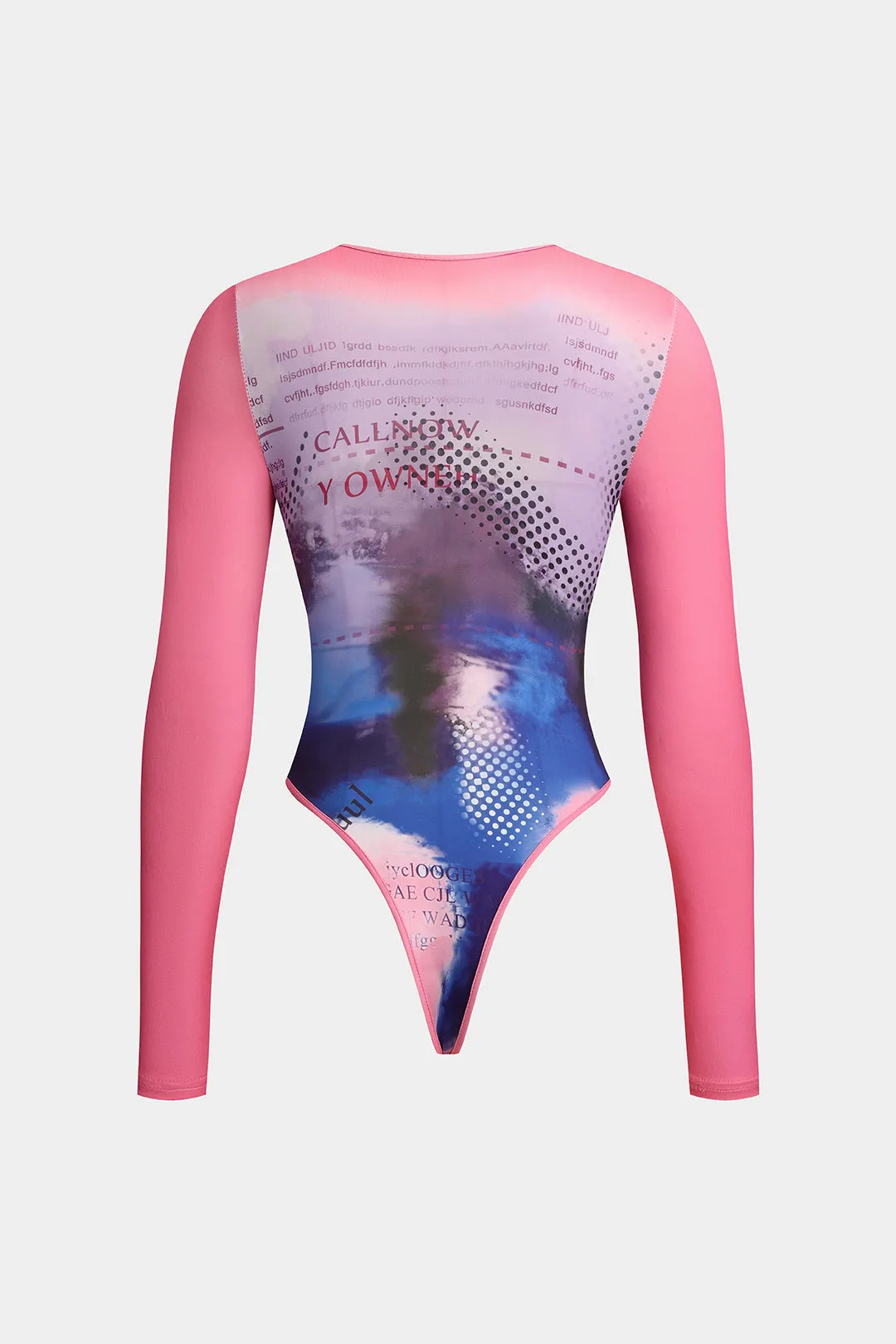 Bogstavprint rund hals langærmet bodysuit sold by Micas product image thumbnail 2
