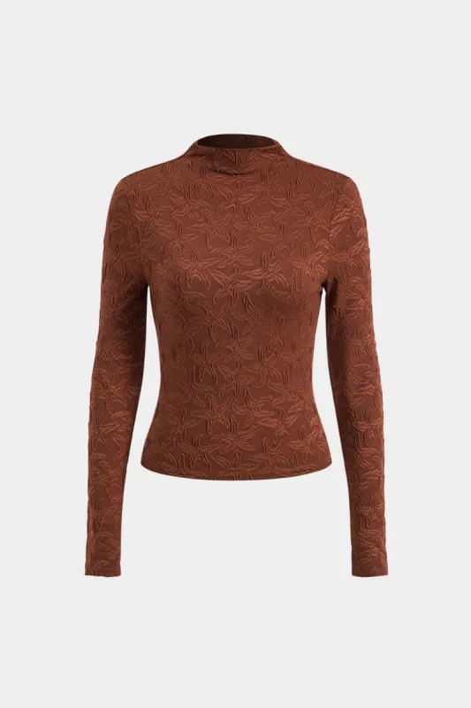 Mock Neck Long-Sleeve Top sold by Micas
