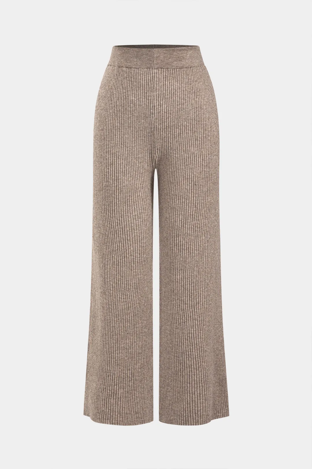 Strik knap V-hals langærmet top og bukser sæt sold by Micas product image thumbnail 4