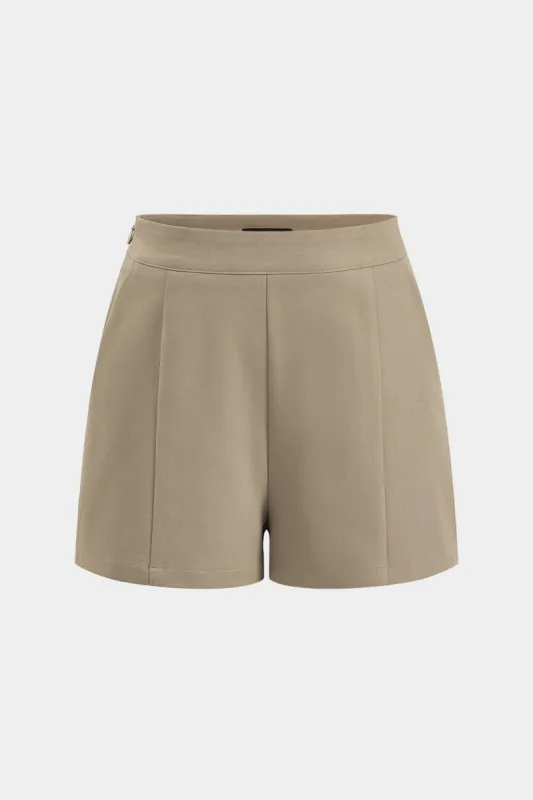 Pocket Zipper High Waist Shorts sold by Micas