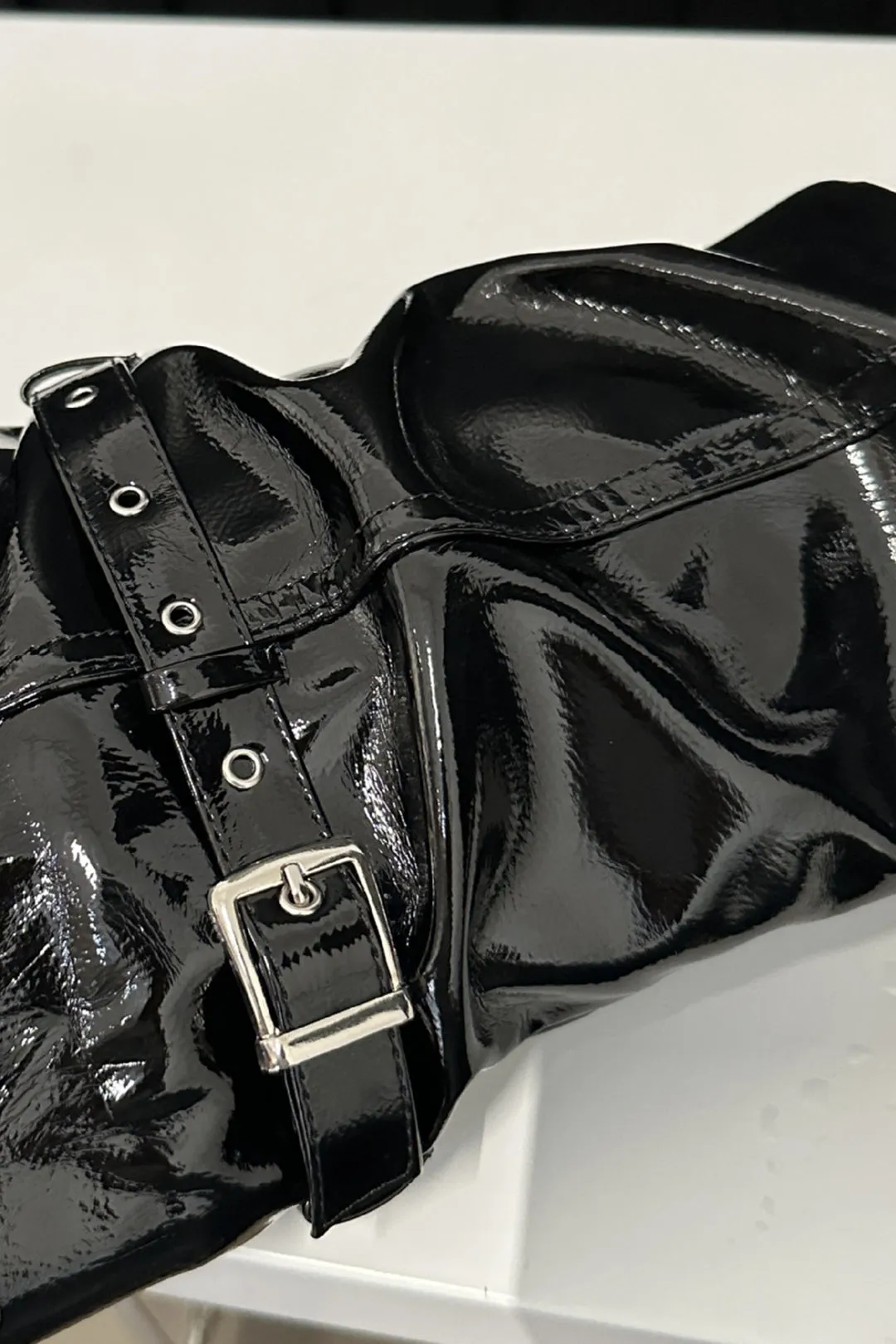 Faux Leather Pointed Toe Over The Knee Boots sold by Micas product image thumbnail 4