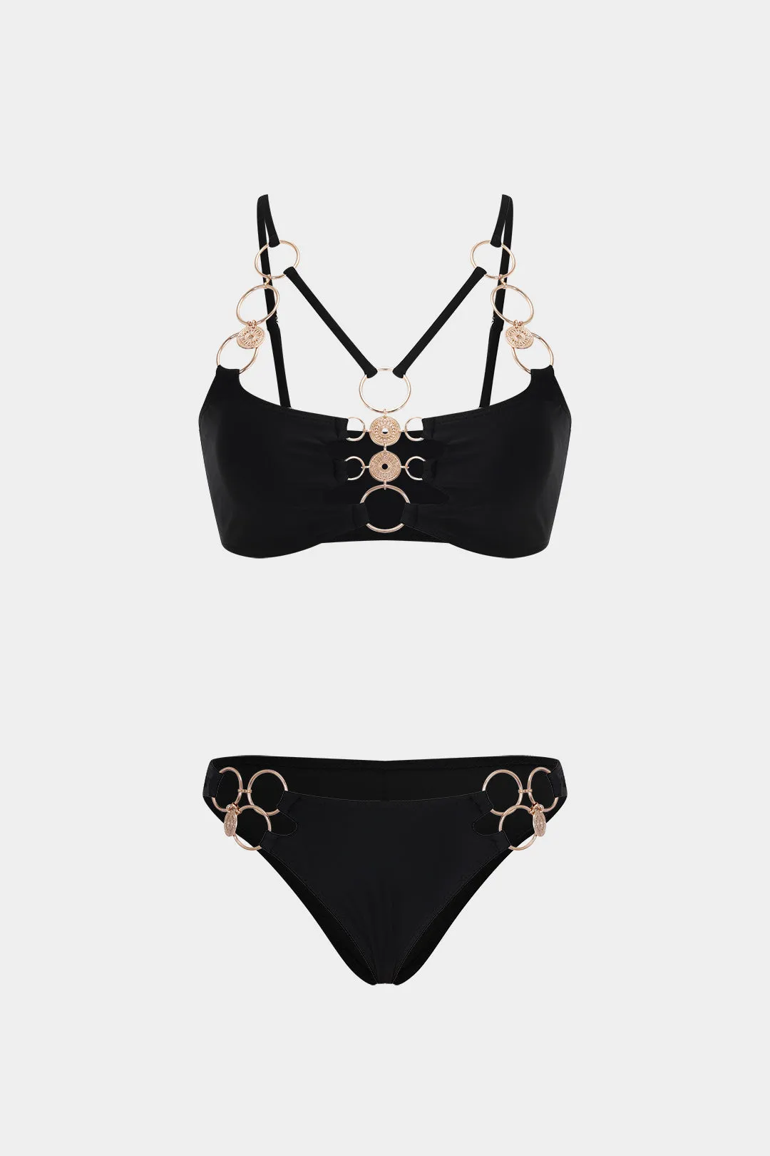 Metallic Ring Bikini Set sold by Micas