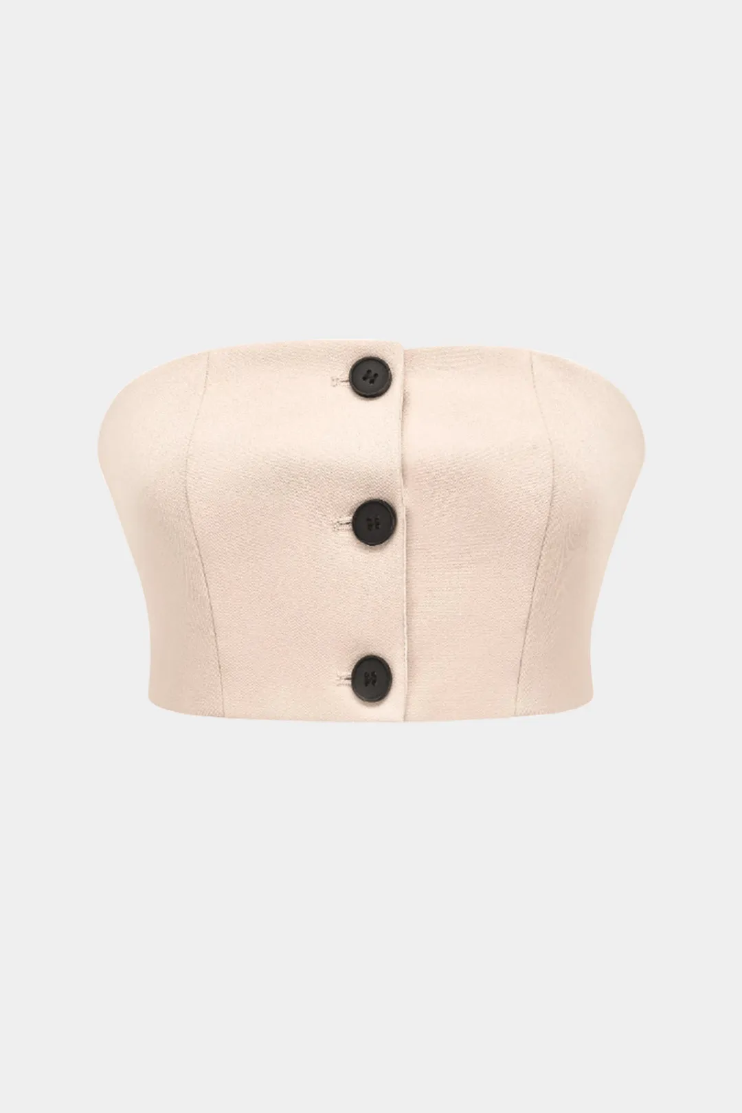 Button Tube Top And Patchwork Trousers Set sold by Micas product image thumbnail 3