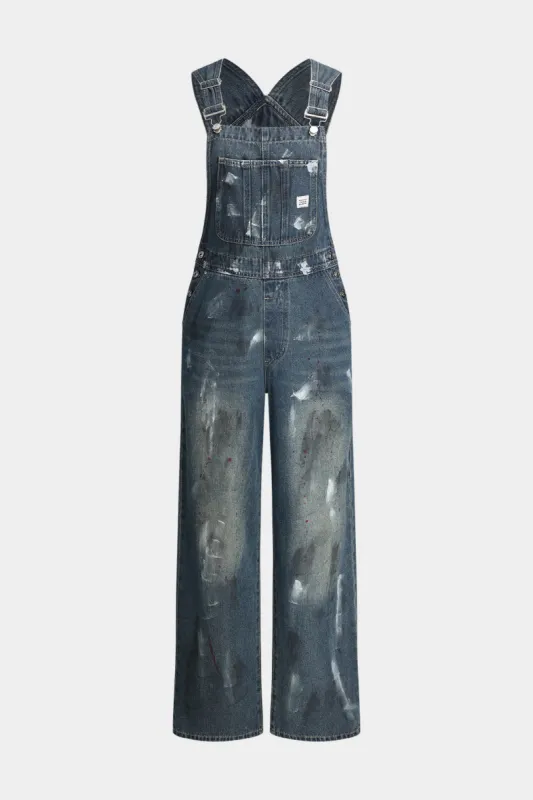 Denim Pocket Button Sleeveless Jumpsuit sold by Micas