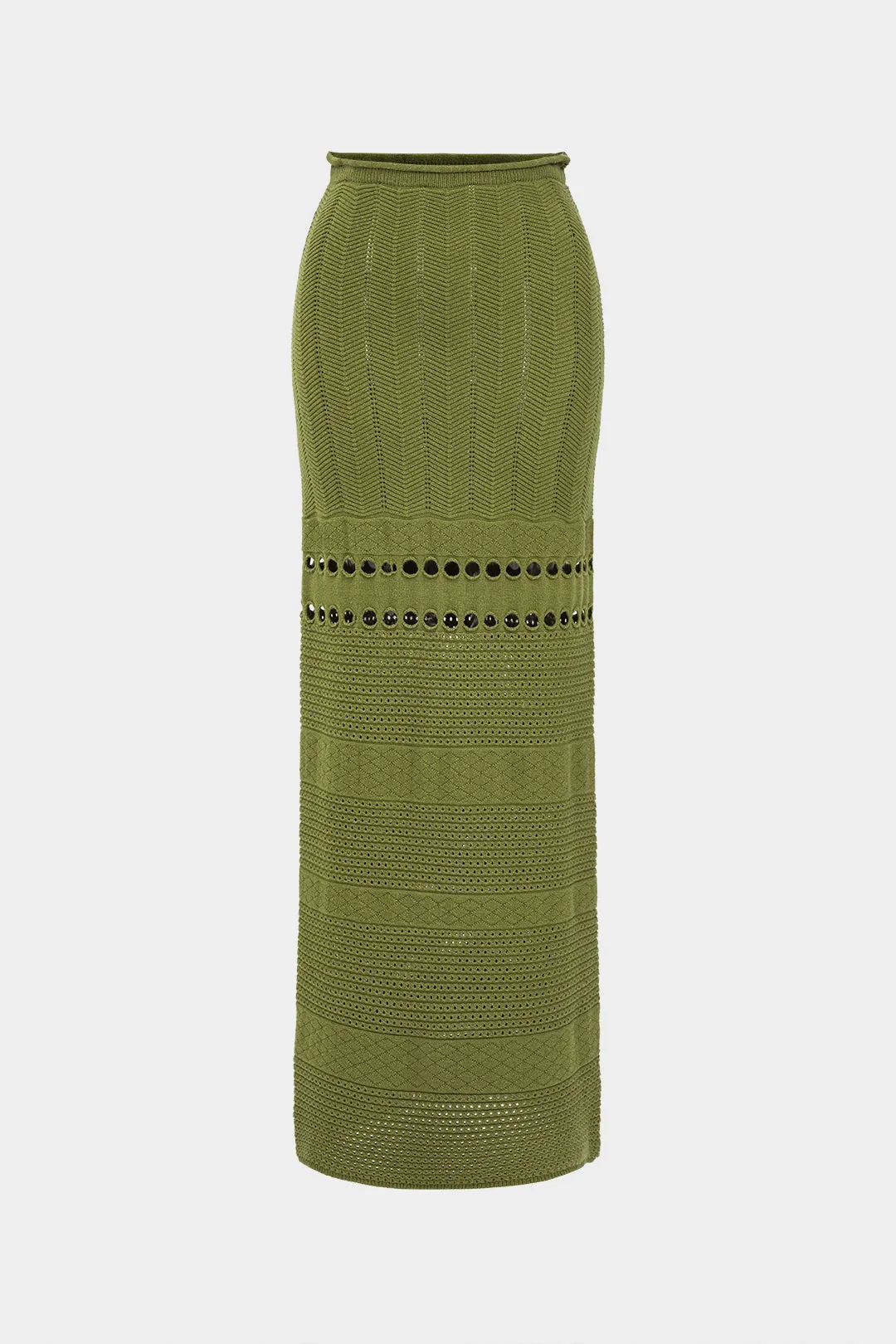 Knit Cut Out Low Waist Skirt sold by Micas