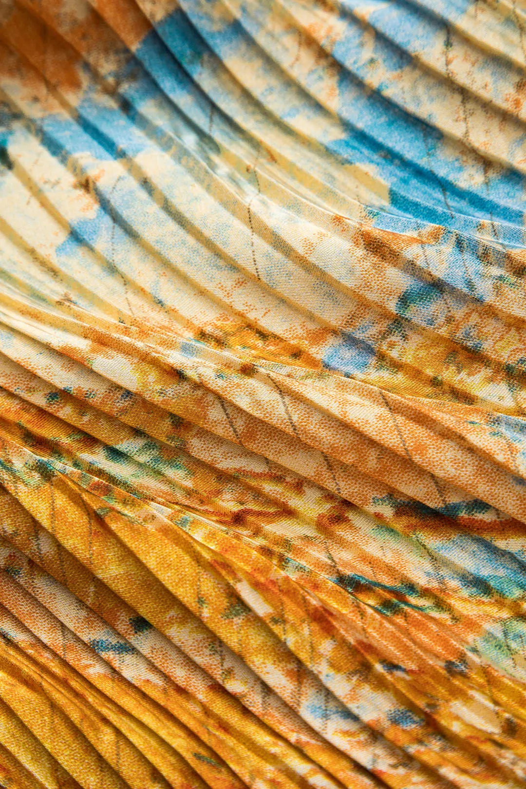 Bind farvestof satin plisseret nederdel sold by Micas product image thumbnail 5