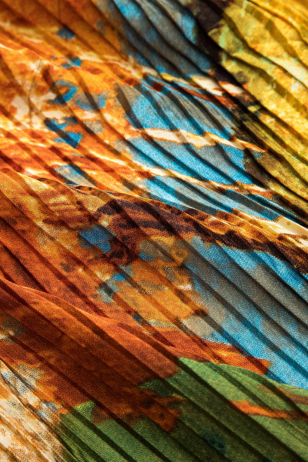 Bind farvestof satin plisseret nederdel sold by Micas product image thumbnail 4