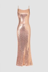Sequin Backless Maxi Dress sold by Micas