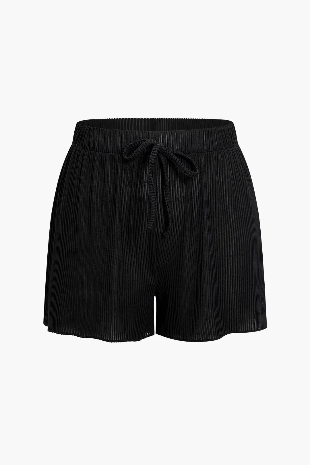 Solid plisseret bindingshorts sold by Micas