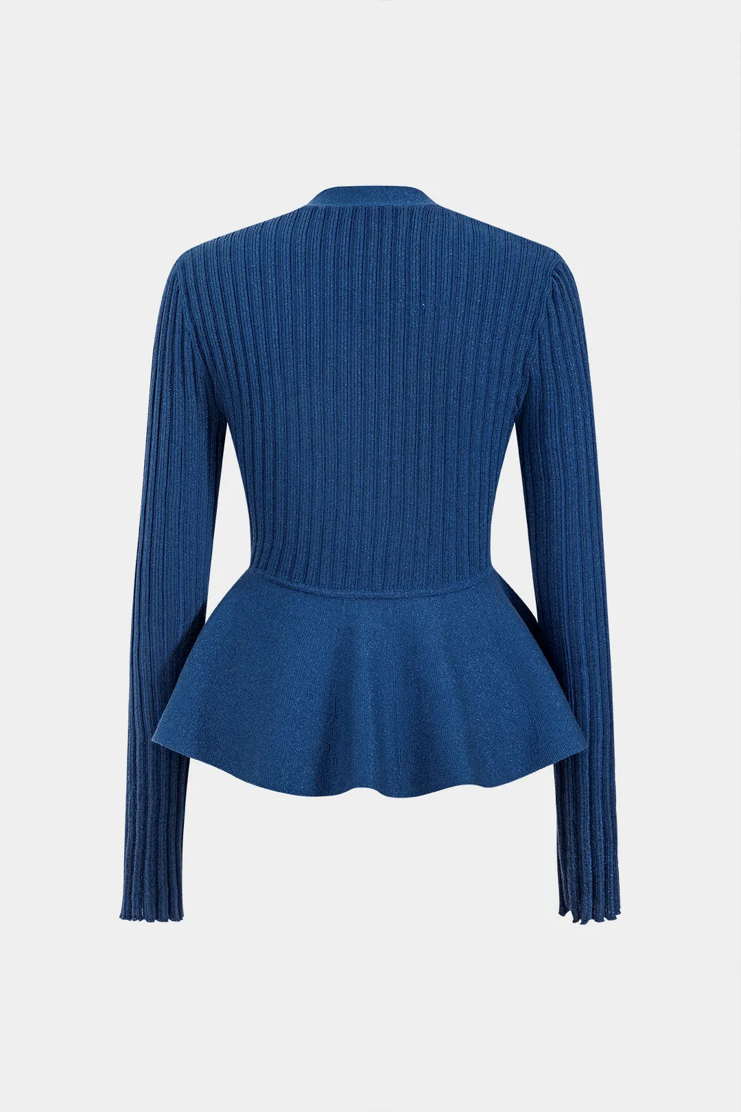 Knit Button V-Neck Long Sleeve Cardigan sold by Micas product image thumbnail 2