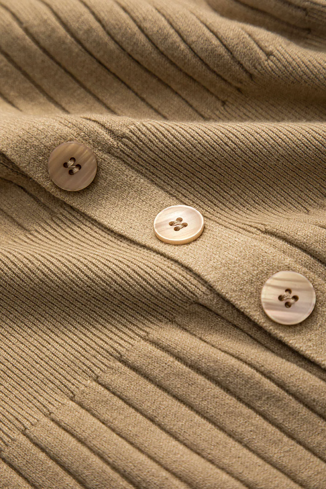 Strik knap V-hals langærmet kjole sold by Micas product image thumbnail 4