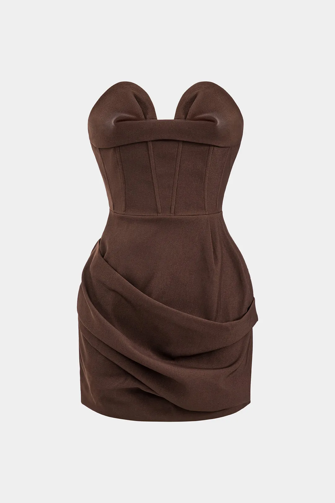 Ruched Corset Strapless Mini Dress sold by Micas
