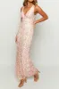 Floral Print V-Neck Backless Sleeveless Maxi Dress sold by Micas