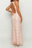 Floral Print V-Neck Backless Sleeveless Maxi Dress sold by Micas