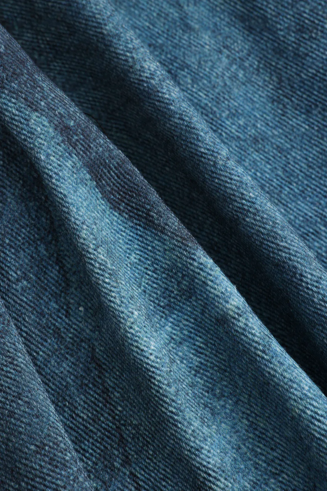 Retro print denim lappet lappetework brede ben bukser sold by Micas product image thumbnail 3