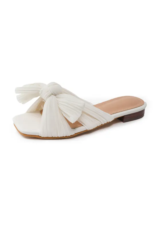 Bow Square Toe Sandals sold by Micas