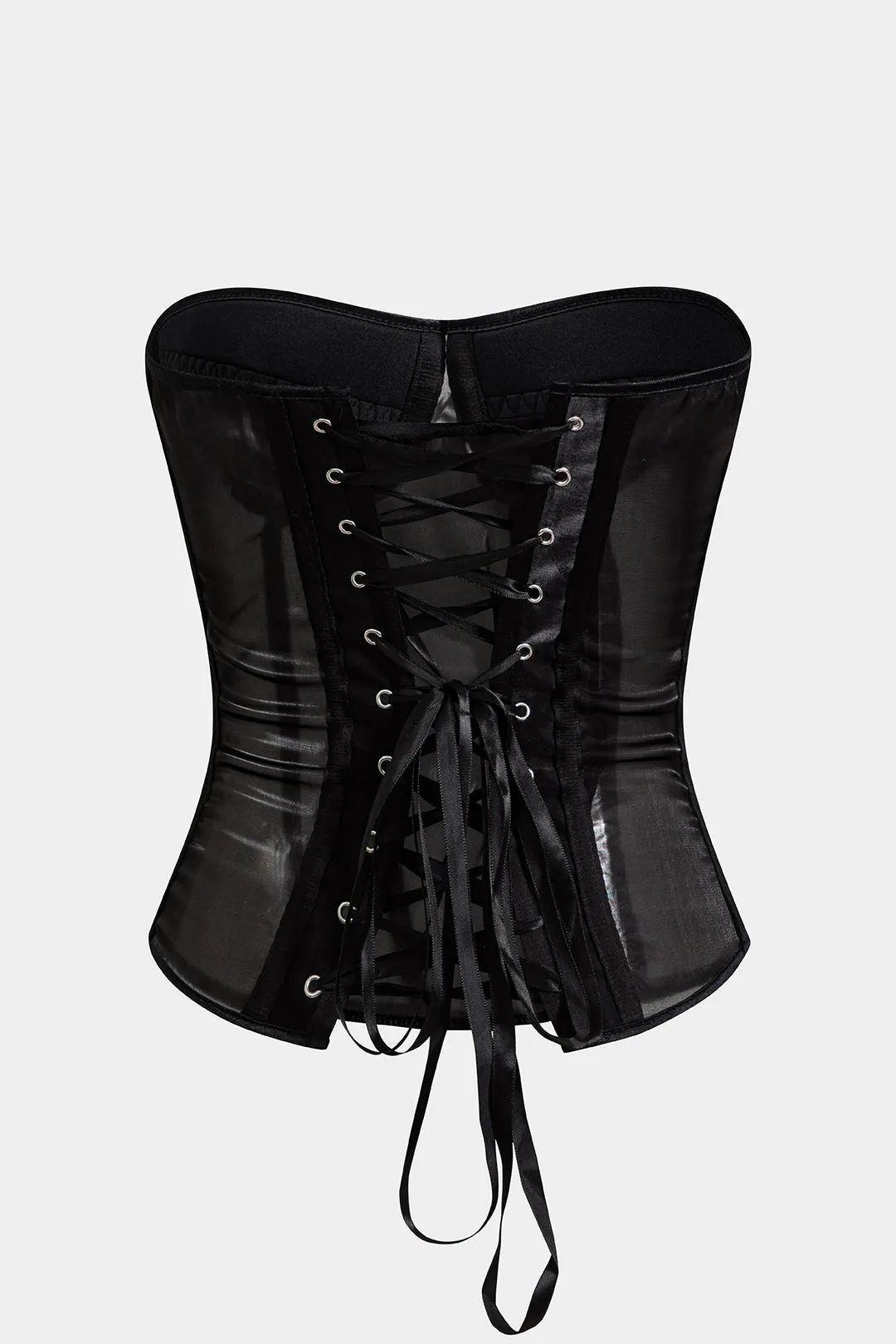 Chiffon slips tilbage korset bustier stropløs rør top med thong sold by Micas product image thumbnail 3