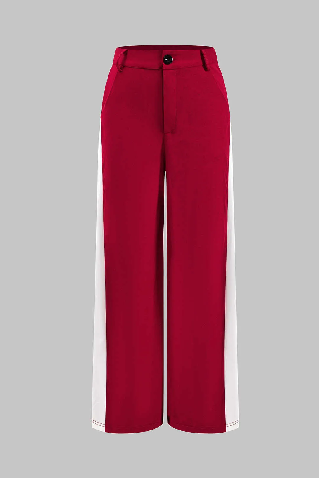 Patchwork -knap slips ærmeløs top og lynlås lomme bukser sæt sold by Micas product image thumbnail 5