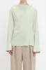 Ruched Knotted Long-Sleeve Shirt sold by Micas