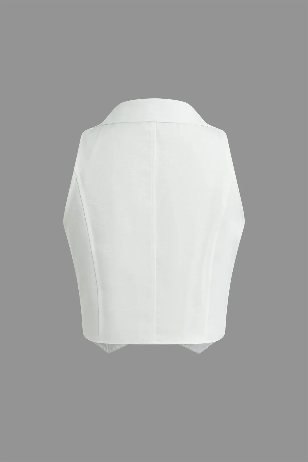 Linneknap lomme ærmeløs tank top og bukser sæt sold by Micas product image thumbnail 4