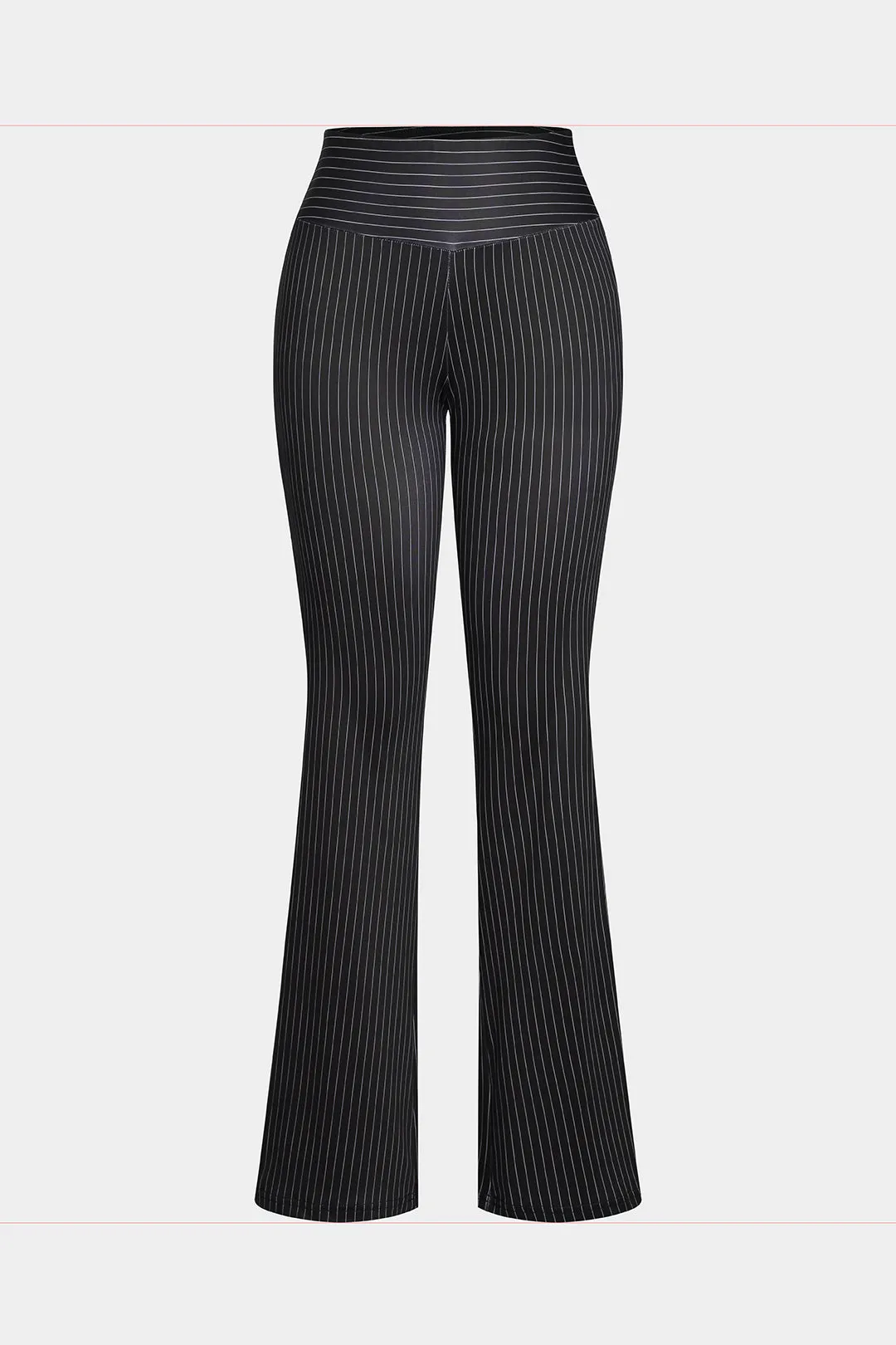 Stripes V-hals langærmet top og høje talje bukser sæt sold by Micas product image thumbnail 4