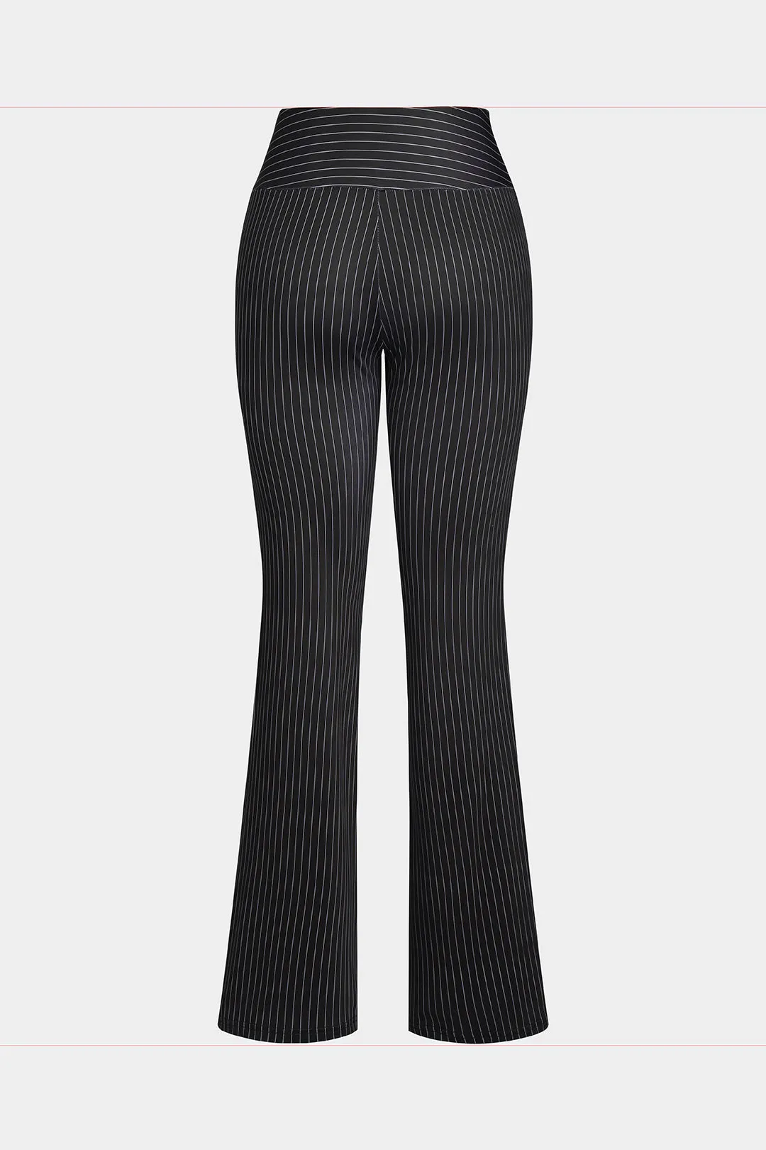 Stripes V-hals langærmet top og høje talje bukser sæt sold by Micas product image thumbnail 5