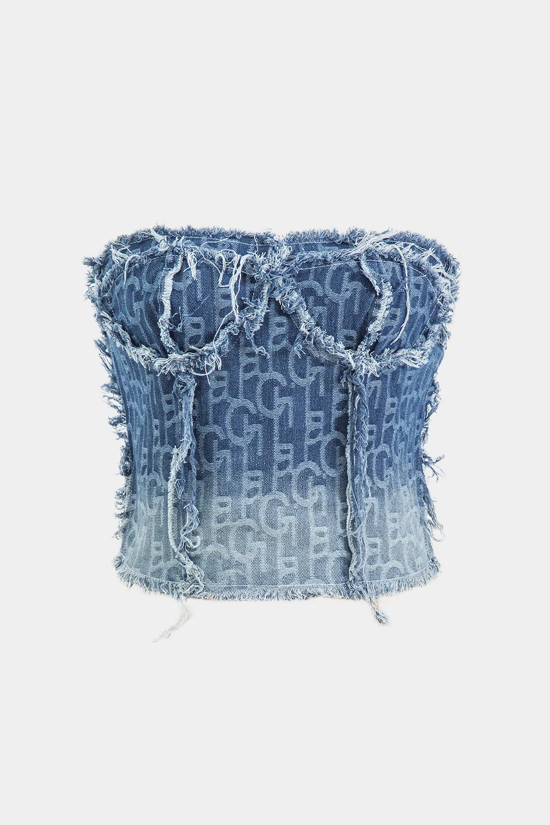 Denim lynlås tank top og knaplomme jeans sold by Micas product image thumbnail 2