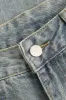 Denim knaplomme jeans sold by Micas