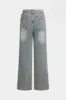 Denim knaplomme jeans sold by Micas