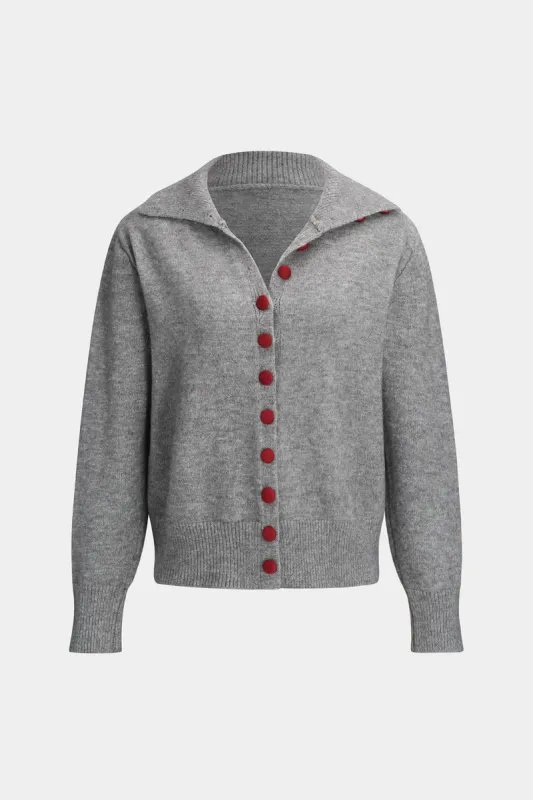 Strik knap langærmet cardigan sold by Micas