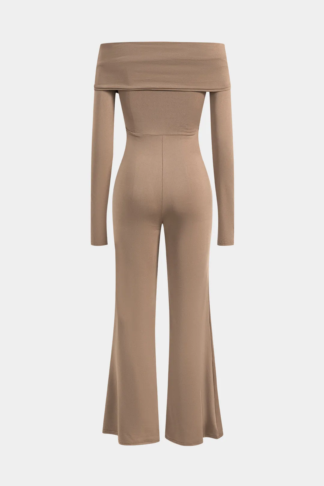 RUCHED krydsede skulderen langærmet jumpsuit sold by Micas product image thumbnail 3