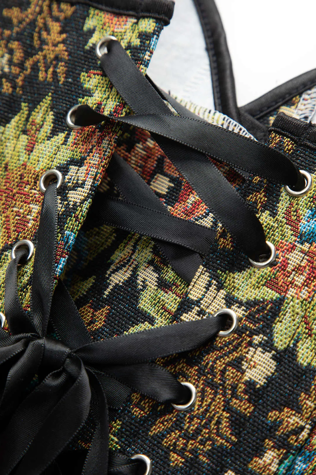 Jacquard Tie Back Corset Tube Top sold by Micas product image thumbnail 4