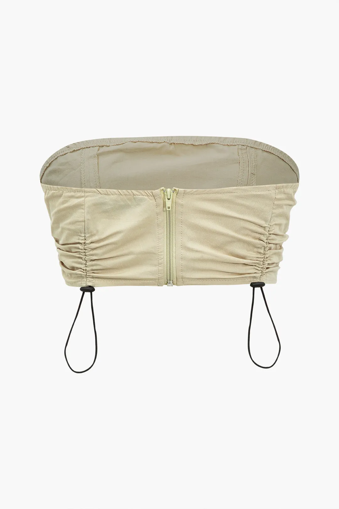 RUCHED DrawString Zipper Tank Top og bindingsbukser sæt sold by Micas product image thumbnail 3