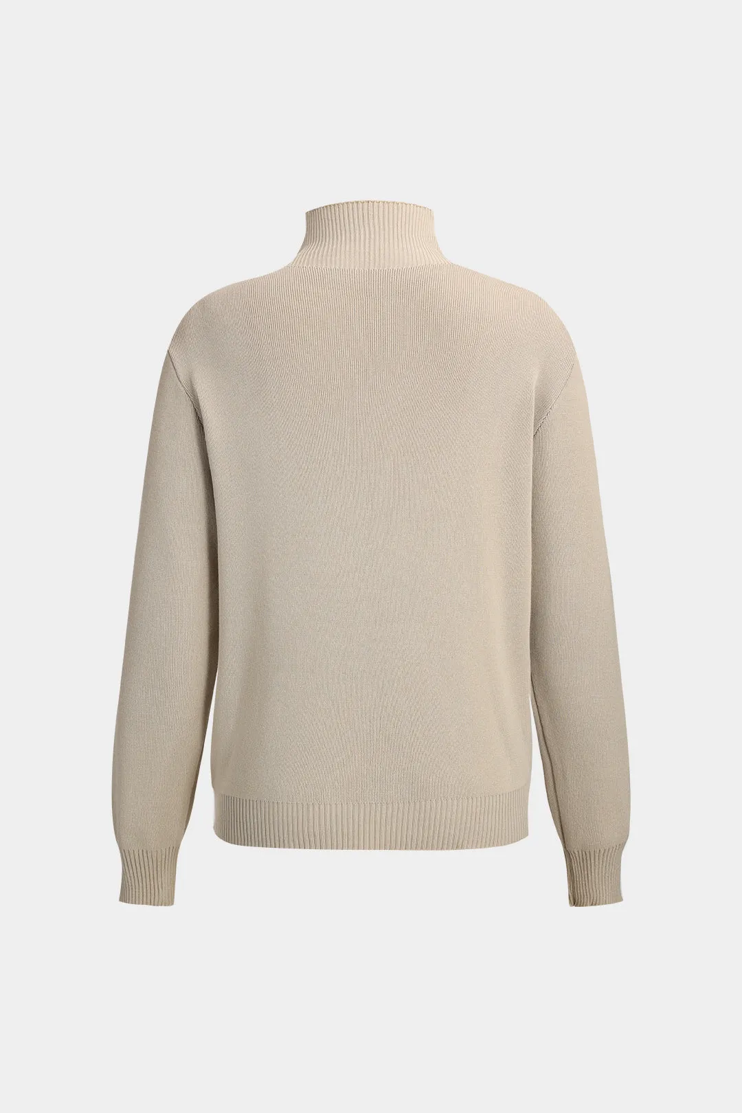 Strik kappe og mock hals langærmet top og brede benbukser sæt sold by Micas product image thumbnail 3