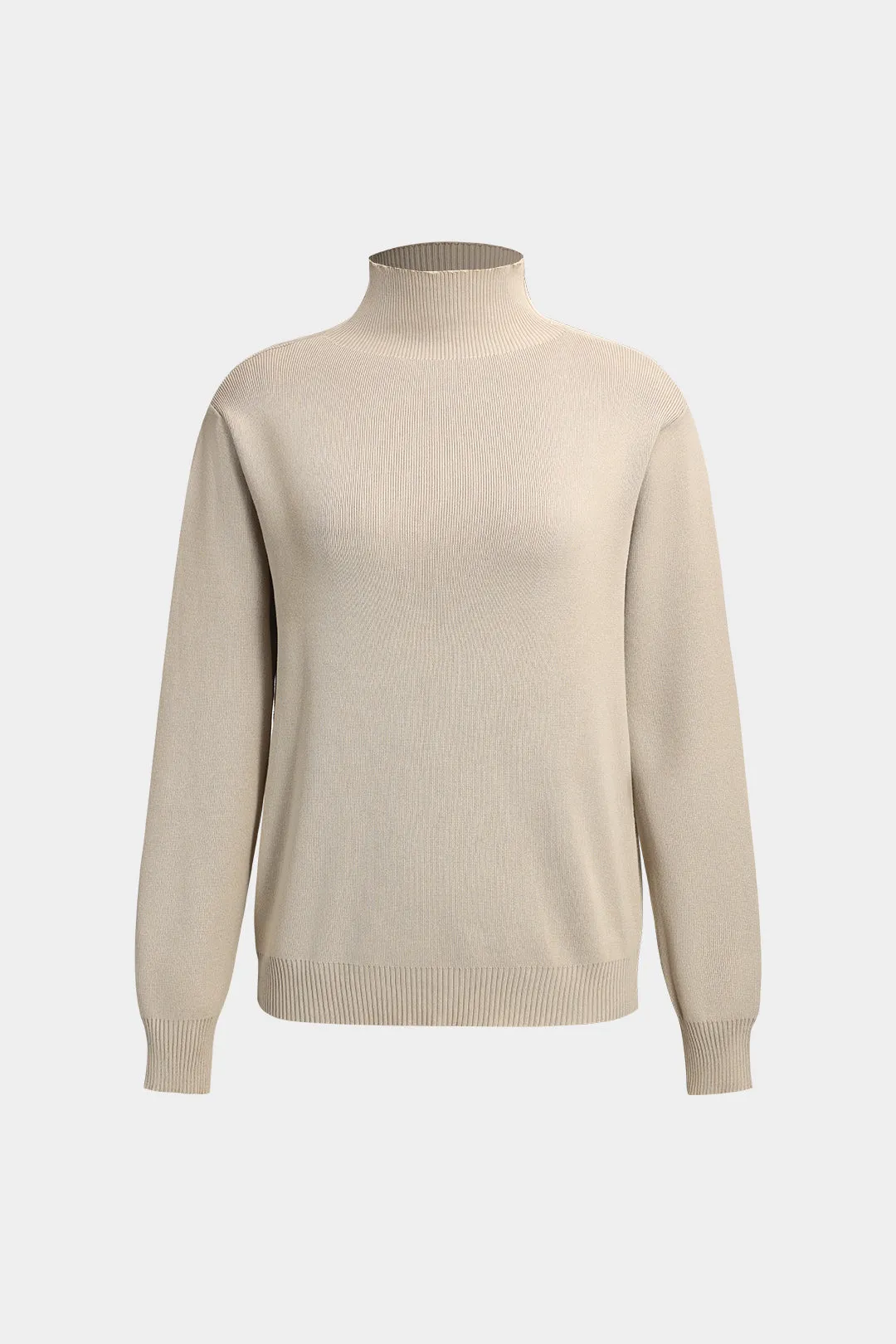 Strik kappe og mock hals langærmet top og brede benbukser sæt sold by Micas product image thumbnail 2