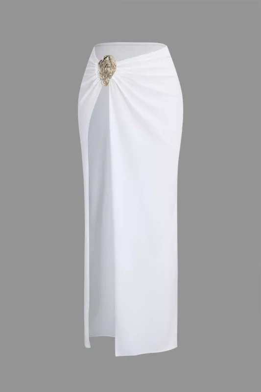 Metallisk ruched spaltedæksel sold by Micas