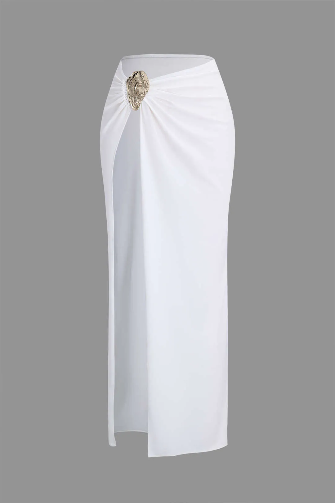 Metallisk ruched spaltedæksel sold by Micas