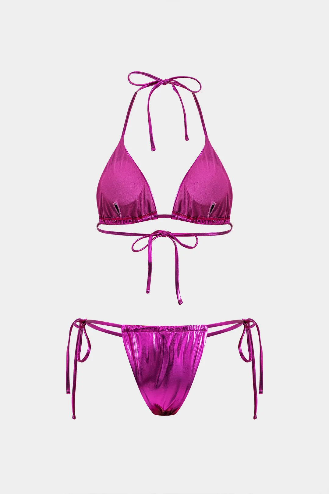 RUCHED BACKLESS TOE-UP BIKINI OG TIE FRONT COWS UP SET sold by Micas product image thumbnail 4